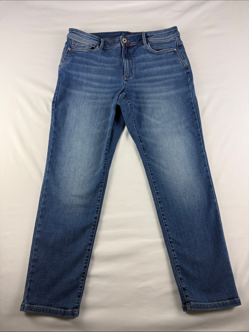 J.Jill Authentic Fit Slim Ankle Jeans Women's Size 10 TENCEL Stretch Denim